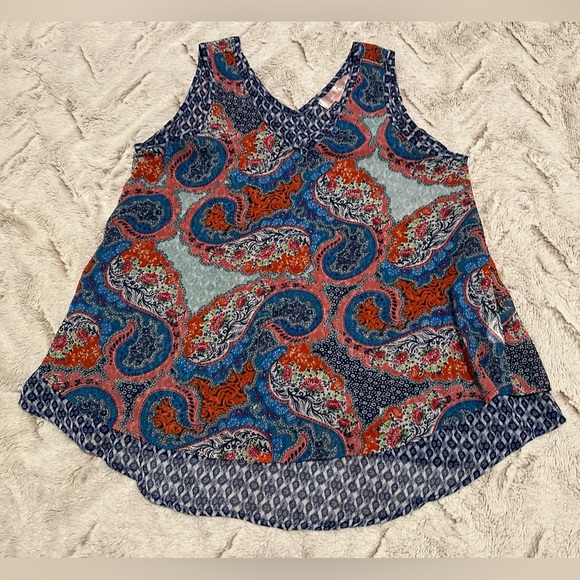 Band of Gypsies Other - Zoe & Rose Band of Gypsies Multicolor Paisley Tank Top